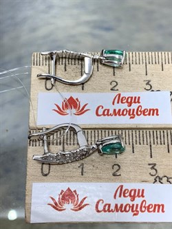 *Серьги Апатит арт. SM-E00748-X-W-BG-X-W-645 (вес 3,84 г) - фото 194274 *Серьги Апатит арт. SM-E00748-X-W-BG-X-W-645 (вес 3,84 г) - фото 194274