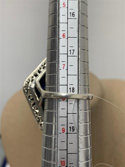 *Кольцо р.18 Микс Марказит Лазурит арт. M101836-287 вес 10,92 г - фото 194439 *Кольцо р.18 Микс Марказит Лазурит арт. M101836-287 вес 10,92 г - фото 194439