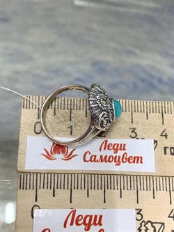 *Кольцо р.17 Микс Марказит Амазонит арт. К 1100-842 вес 4,29 г - фото 194449 *Кольцо р.17 Микс Марказит Амазонит арт. К 1100-842 вес 4,29 г - фото 194449