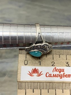 *Кольцо р.17 Микс Марказит Амазонит арт. К 1100-842 вес 4,29 г - фото 194453 *Кольцо р.17 Микс Марказит Амазонит арт. К 1100-842 вес 4,29 г - фото 194453