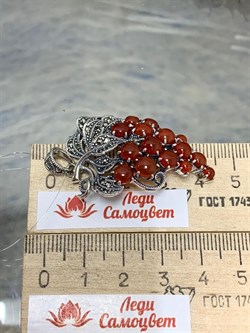 *Подвеска Виноградная Гроздь Микс Марказит Сердолик арт. HP616-371 вес 11,75 г - фото 194493 *Подвеска Виноградная Гроздь Микс Марказит Сердолик арт. HP616-371 вес 11,75 г - фото 194493