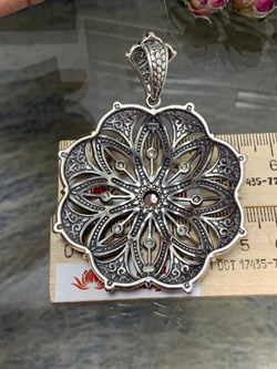 *Подвеска Микс Марказит Сердолик арт. HP612-671 вес 32,39 г - фото 194512 *Подвеска Микс Марказит Сердолик арт. HP612-671 вес 32,39 г - фото 194512
