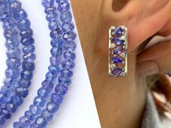 *Серьги Танзанит арт. SM-E00742-X-W-TN-X-W-640 (вес 5,43 г) - фото 194815 *Серьги Танзанит арт. SM-E00742-X-W-TN-X-W-640 (вес 5,43 г) - фото 194815