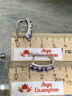 *Серьги Танзанит арт. SM-E00742-X-W-TN-X-W-640 (вес 5,43 г) - фото 194821 *Серьги Танзанит арт. SM-E00742-X-W-TN-X-W-640 (вес 5,43 г) - фото 194821