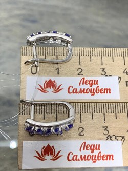 *Серьги Танзанит арт. SM-E00742-X-W-TN-X-W-640 (вес 5,43 г) - фото 194822 *Серьги Танзанит арт. SM-E00742-X-W-TN-X-W-640 (вес 5,43 г) - фото 194822