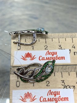 *Серьги Топаз Цаворит арт. SM-E00746-X-WB-SBT-X-Gg-316 (вес 7,21 г) - фото 194830 *Серьги Топаз Цаворит арт. SM-E00746-X-WB-SBT-X-Gg-316 (вес 7,21 г) - фото 194830