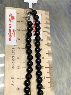 Бусы р.50-54 д.6 Черный Турмалин Шерл Бразилия арт: 077554-р.50-5 - фото 195576 Бусы р.50-54 д.6 Черный Турмалин Шерл Бразилия арт: 077554-р.50-5 - фото 195576