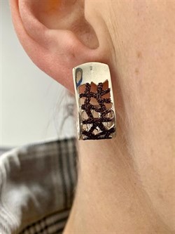 *Серьги Пусеты Глиттер арт. OR0853P-GL-573 вес 5,18 г - фото 195690 *Серьги Пусеты Глиттер арт. OR0853P-GL-573 вес 5,18 г - фото 195690