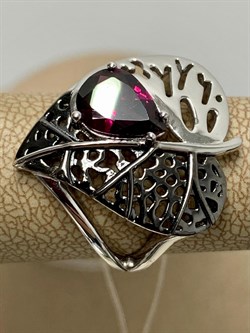 *Кольцо р.16,5  Родолит арт. SM-R02902-X-WB-lil-X-X-431 (вес 5,29 г) - фото 195846 *Кольцо р.16,5  Родолит арт. SM-R02902-X-WB-lil-X-X-431 (вес 5,29 г) - фото 195846