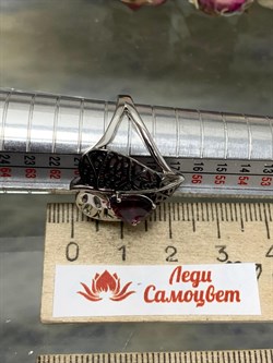 *Кольцо р.19  Родолит арт. SM-R02902-X-WB-lil-X-X-429 (вес 5,54 г) - фото 195864 *Кольцо р.19  Родолит арт. SM-R02902-X-WB-lil-X-X-429 (вес 5,54 г) - фото 195864