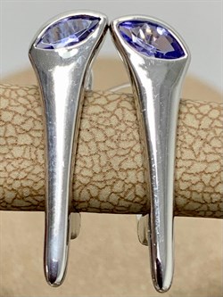 *Серьги Танзанит арт. SM-E00739-X-W-TN-X-X-731 вес 3,99 г - фото 195906 *Серьги Танзанит арт. SM-E00739-X-W-TN-X-X-731 вес 3,99 г - фото 195906