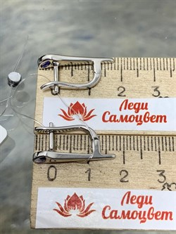 *Серьги Танзанит арт. SM-E00739-X-W-TN-X-X-731 вес 3,99 г - фото 195911 *Серьги Танзанит арт. SM-E00739-X-W-TN-X-X-731 вес 3,99 г - фото 195911