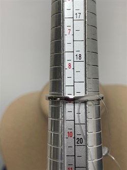 *Кольцо р.19 Цаворит арт. SM-R02911-X-WB-Gr-X-B-111 (вес 2,91 г) - фото 195912