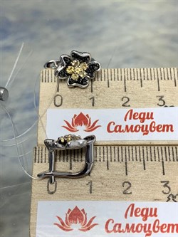 *Серьги Цитрин арт. SM-E00749-X-WB-YS-X-B-829 (вес 4,45 г) - фото 196085 *Серьги Цитрин арт. SM-E00749-X-WB-YS-X-B-829 (вес 4,45 г) - фото 196085