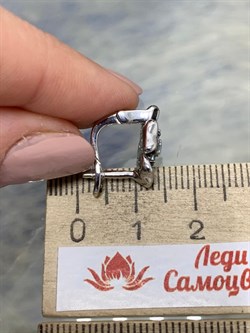 *Серьги Голубой Топаз арт. SM-E00749-X-WB-SBT-X-B-888 (вес 4,35 г) - фото 196122