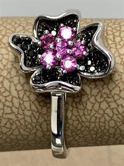 *Кольцо р.19 Родолит арт. SM-R02911-X-WB-lil-X-B-066 вес 3 г - фото 196368 *Кольцо р.19 Родолит арт. SM-R02911-X-WB-lil-X-B-066 вес 3 г - фото 196368