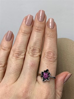 *Кольцо р.19 Родолит арт. SM-R02911-X-WB-lil-X-B-066 вес 3 г - фото 196376 *Кольцо р.19 Родолит арт. SM-R02911-X-WB-lil-X-B-066 вес 3 г - фото 196376