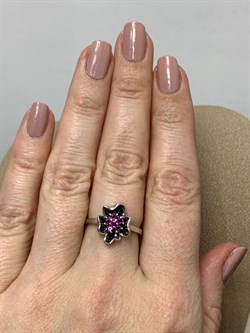 *Кольцо р.16,5 Родолит арт. SM-R02911-X-WB-lil-X-B-025 вес 2,81 г - фото 196388 *Кольцо р.16,5 Родолит арт. SM-R02911-X-WB-lil-X-B-025 вес 2,81 г - фото 196388