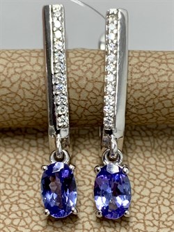 *Серьги Танзанит арт. SM-E00686-X-W-TN-X-W-997 (вес 3,17 г) - фото 196528 *Серьги Танзанит арт. SM-E00686-X-W-TN-X-W-997 (вес 3,17 г) - фото 196528