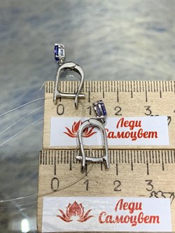 *Серьги Танзанит арт. SM-E00686-X-W-TN-X-W-997 (вес 3,17 г) - фото 196535 *Серьги Танзанит арт. SM-E00686-X-W-TN-X-W-997 (вес 3,17 г) - фото 196535