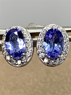 *Пусеты Танзанит арт. SM-E00685-X-W-TN-X-W-243 вес 1,85 г - фото 196552 *Пусеты Танзанит арт. SM-E00685-X-W-TN-X-W-243 вес 1,85 г - фото 196552