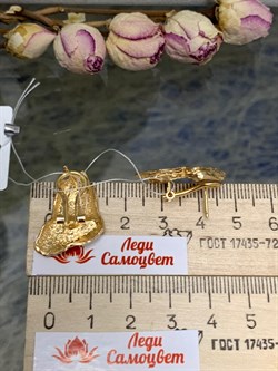 *Серьги арт. OR2053-857 вес 6,05 г - фото 196988