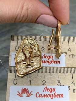 *Серьги арт. OR1980-635 вес 9,75 г - фото 197027