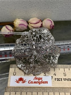 *Кольцо р.17 Цветок Белый Фианит арт. ANFIOREG-512 вес 9,73 г - фото 197286 *Кольцо р.17 Цветок Белый Фианит арт. ANFIOREG-512 вес 9,73 г - фото 197286