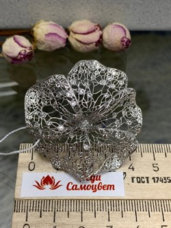 *Кольцо р.17 Цветок Белый Фианит арт. ANFIOREG-512 вес 9,73 г - фото 197296 *Кольцо р.17 Цветок Белый Фианит арт. ANFIOREG-512 вес 9,73 г - фото 197296