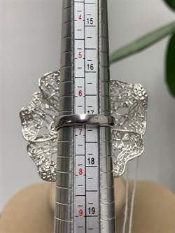 *Кольцо р.17 Цветок Белый Фианит арт. ANFIOREG-512 вес 9,73 г - фото 197297 *Кольцо р.17 Цветок Белый Фианит арт. ANFIOREG-512 вес 9,73 г - фото 197297