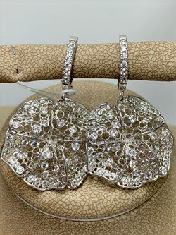 *Серьги  Белый Фианит арт. ORFIOREG-547 вес 5,97 г - фото 197301 *Серьги  Белый Фианит арт. ORFIOREG-547 вес 5,97 г - фото 197301