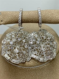 *Серьги  Белый Фианит арт. ORFIOREG-547 вес 5,97 г - фото 197302 *Серьги  Белый Фианит арт. ORFIOREG-547 вес 5,97 г - фото 197302