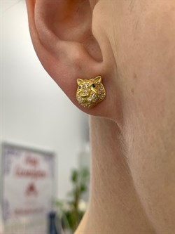 *Серьги Пусеты Тигры Фианит арт. OR09899-208 вес 3,03 г - фото 197352 *Серьги Пусеты Тигры Фианит арт. OR09899-208 вес 3,03 г - фото 197352