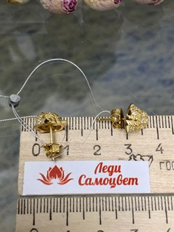 *Серьги Пусеты Тигры Фианит арт. OR09899-208 вес 3,03 г - фото 197359 *Серьги Пусеты Тигры Фианит арт. OR09899-208 вес 3,03 г - фото 197359