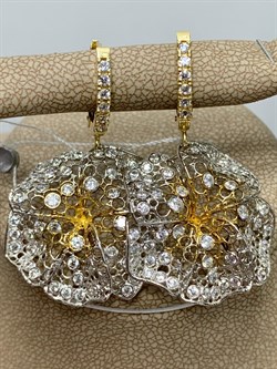 *Серьги Белый Фианит арт. ORFIOREG-BI-420 вес 5,84 г - фото 197378 *Серьги Белый Фианит арт. ORFIOREG-BI-420 вес 5,84 г - фото 197378