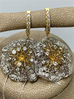 *Серьги Белый Фианит арт. ORFIOREG-BI-420 вес 5,84 г - фото 197382 *Серьги Белый Фианит арт. ORFIOREG-BI-420 вес 5,84 г - фото 197382