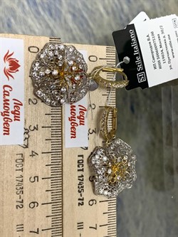 *Серьги Белый Фианит арт. ORFIOREG-BI-420 вес 5,84 г - фото 197388 *Серьги Белый Фианит арт. ORFIOREG-BI-420 вес 5,84 г - фото 197388