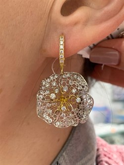 *Серьги Белый Фианит арт. ORFIOREG-BI-420 вес 5,84 г - фото 197389 *Серьги Белый Фианит арт. ORFIOREG-BI-420 вес 5,84 г - фото 197389