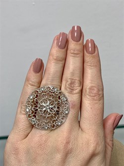 *Кольцо р.16,75 Белый Фианит арт. ANST1-361 вес 5,58 г - фото 197407 *Кольцо р.16,75 Белый Фианит арт. ANST1-361 вес 5,58 г - фото 197407