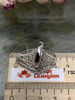 *Кольцо р.17 Белый Фианит арт. ANOVALEG-164 вес 4,81 г - фото 197419