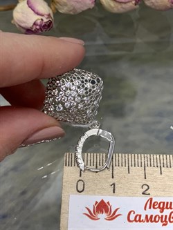 *Серьги Белый Фианит арт. ORQUADRG-468 вес 4,92 г - фото 197431 *Серьги Белый Фианит арт. ORQUADRG-468 вес 4,92 г - фото 197431