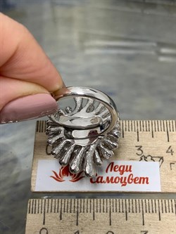 *Кольцо р.17,25 Белый Фианит арт. FANRIC2-348 вес 21,57 г - фото 197567