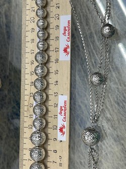*Колье р.80 Шары арт. FCL3-901 вес 70,8 г - фото 197591 *Колье р.80 Шары арт. FCL3-901 вес 70,8 г - фото 197591