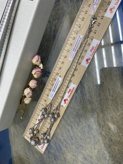 *Колье р.45 Шары арт. FCL1PL-195 вес 18,61 г - фото 197615