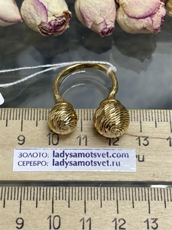 *Кольцо р.17,75 Шары арт. FANDOP2PL-Y-826 вес 6,03 г - фото 197631 *Кольцо р.17,75 Шары арт. FANDOP2PL-Y-826 вес 6,03 г - фото 197631