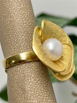 *Кольцо р.17 Цветок Белый Жемчуг арт. SIT-AN090805-3-YAU-884 Вес 9.34 г - фото 197636 *Кольцо р.17 Цветок Белый Жемчуг арт. SIT-AN090805-3-YAU-884 Вес 9.34 г - фото 197636