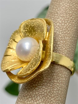 *Кольцо р.17 Цветок Белый Жемчуг арт. SIT-AN090805-3-YAU-884 Вес 9.34 г - фото 197637 *Кольцо р.17 Цветок Белый Жемчуг арт. SIT-AN090805-3-YAU-884 Вес 9.34 г - фото 197637