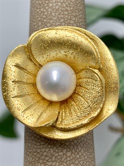 *Кольцо р.17 Цветок Белый Жемчуг арт. SIT-AN090805-3-YAU-884 Вес 9.34 г - фото 197638 *Кольцо р.17 Цветок Белый Жемчуг арт. SIT-AN090805-3-YAU-884 Вес 9.34 г - фото 197638