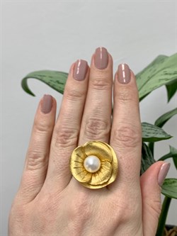 *Кольцо р.17 Цветок Белый Жемчуг арт. SIT-AN090805-3-YAU-884 Вес 9.34 г - фото 197640 *Кольцо р.17 Цветок Белый Жемчуг арт. SIT-AN090805-3-YAU-884 Вес 9.34 г - фото 197640