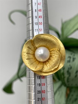 *Кольцо р.17 Цветок Белый Жемчуг арт. SIT-AN090805-3-YAU-884 Вес 9.34 г - фото 197641 *Кольцо р.17 Цветок Белый Жемчуг арт. SIT-AN090805-3-YAU-884 Вес 9.34 г - фото 197641